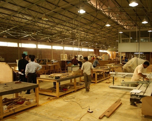 Modern Home Furnishings Workshop — Handcrafted Teak Furniture Manufacturing Assam