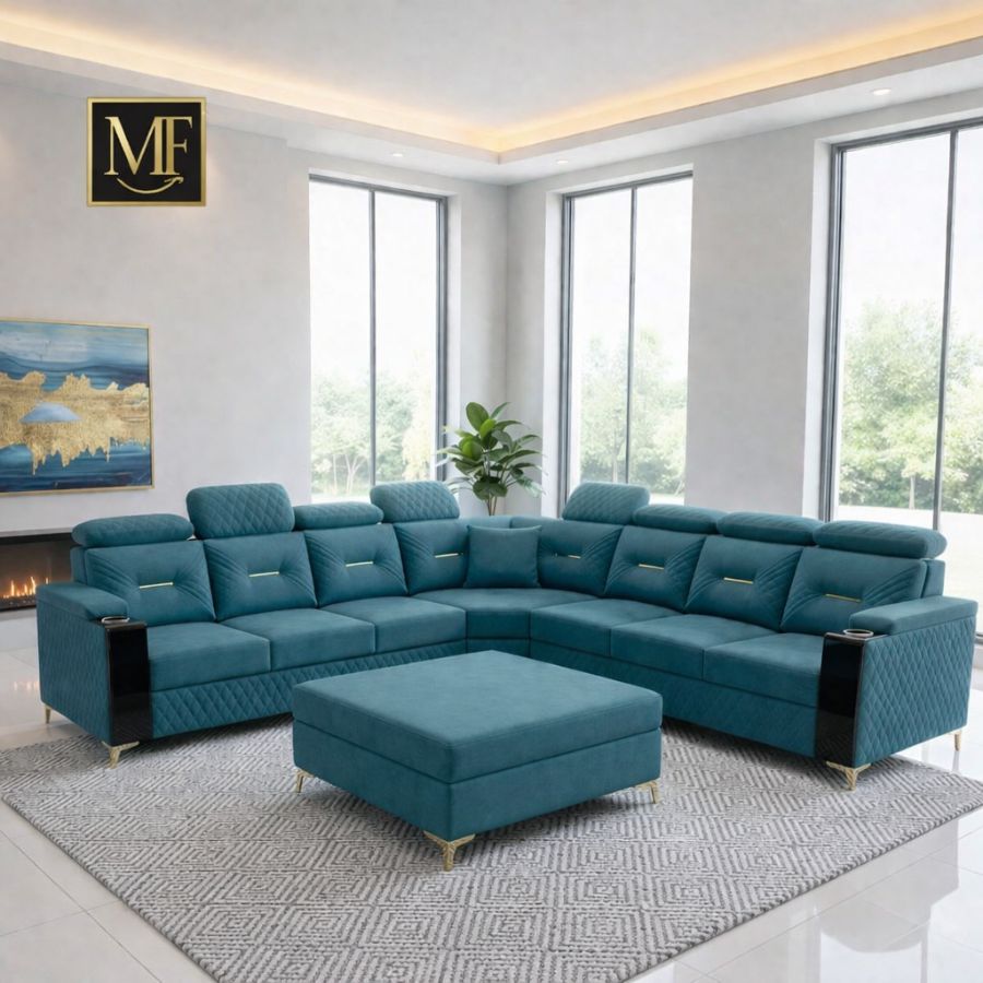 🛋️ Premium L-Shape Corner Sofa Set