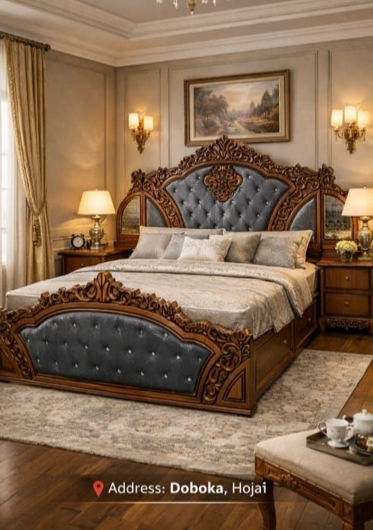 Buy Premium Royal Teakwood Bed – Premium Teak Furniture by Modern Home Furnishings
