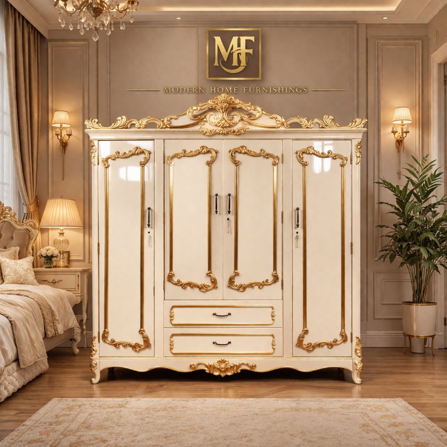 Buy Royal Classic Wardrobe – Premium Teak Furniture by Modern Home Furnishings